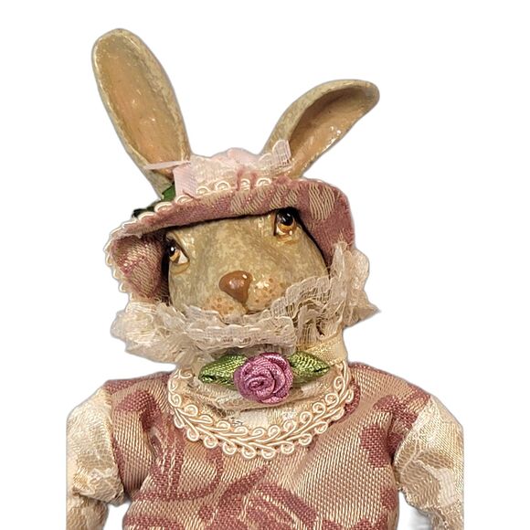 Vintage Katherine's Collection BUNNY COUPLE Kleski RABBIT DECOR - Picture 14 of 14